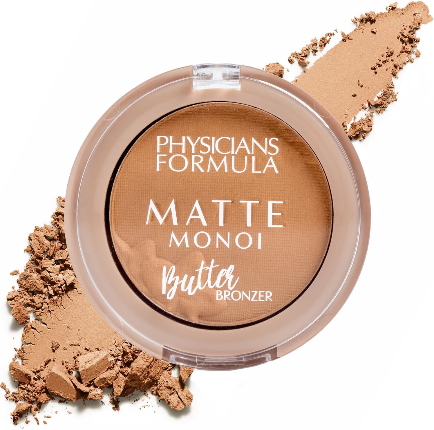 Physicians Formula Mini Matte Monoi Butter Bronzer, Matte Bronzer, Powder Face Matte Makeup, Dermatologist Tested, Essential Fatty Acids, Pro-Vitamins, Softens, Conditions, And Moisturize Skin