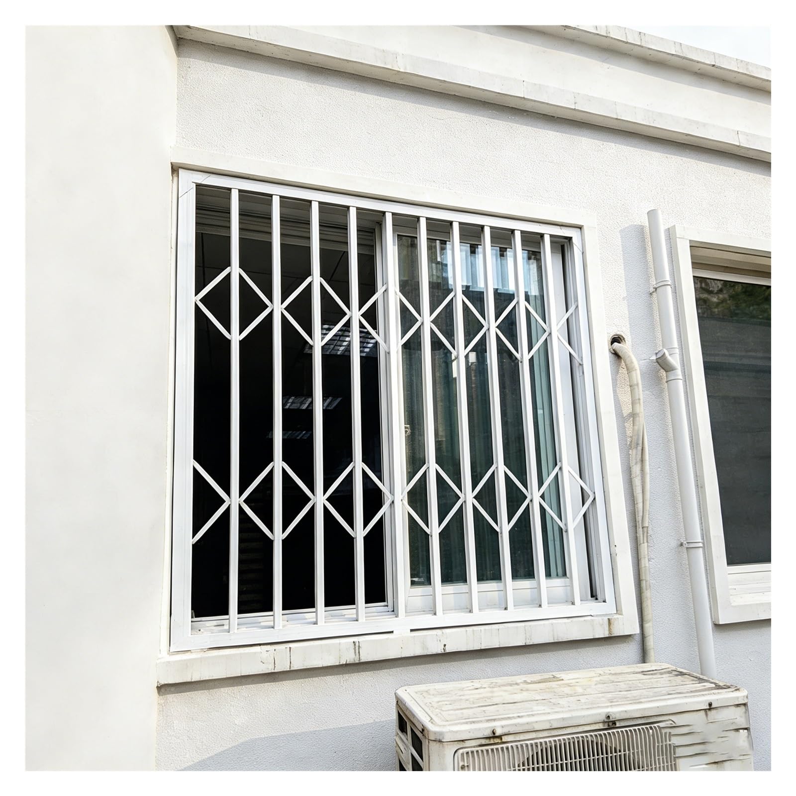 Protectores de ventana plegables para seguridad del hogar, barras de seguridad para ventanas de exterior para evitar robos, barras de seguridad con cerraduras, riel protector de ventana de balcón