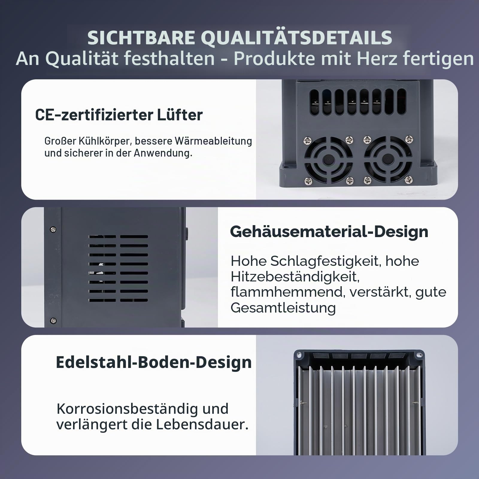 Jadeshay Frequenzumrichter 2,2 kW VFD Drehzahlregler 1 Phasen 220V Eingang 3 Phasen 380VAusgang AC220V Wechselrichter Motordrehzahlregler für Motor
