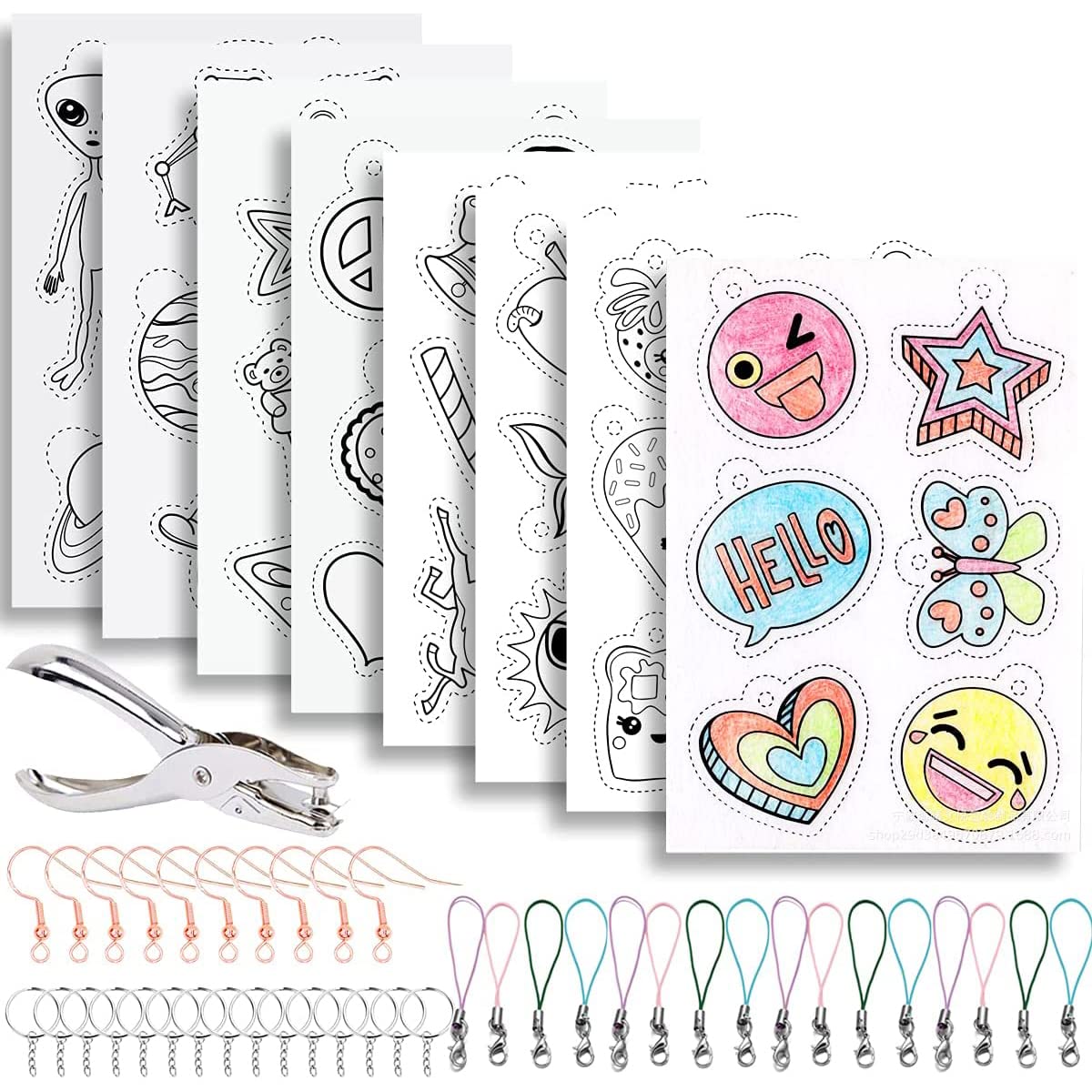 Buy Shrink Plastic Sheet Kit, Frosted Shrinky Sheets, Shrinking Plastic