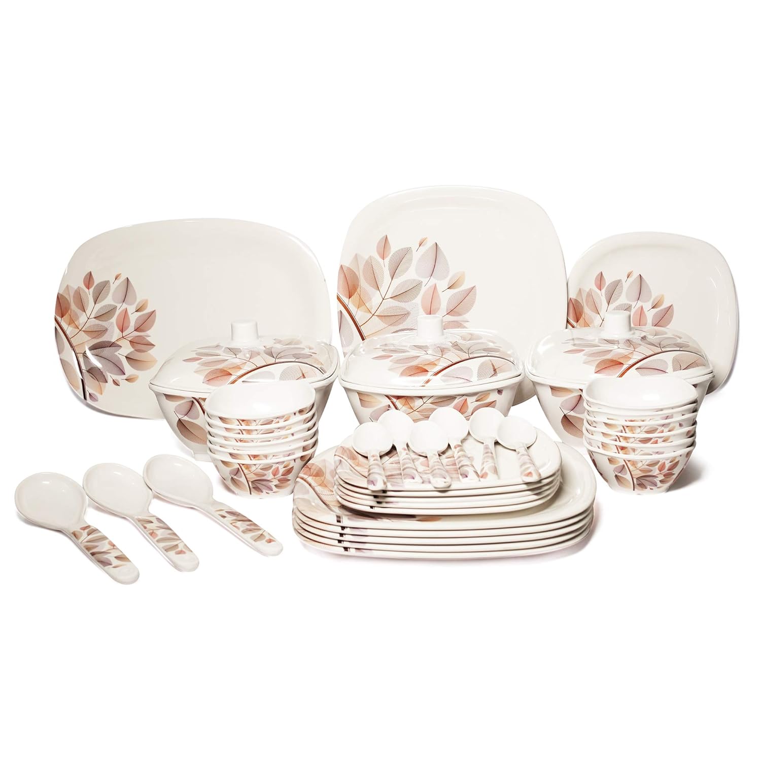 Bataniya Melamine Dinner Set of 40 PCS with Everlasting Shiny Print
