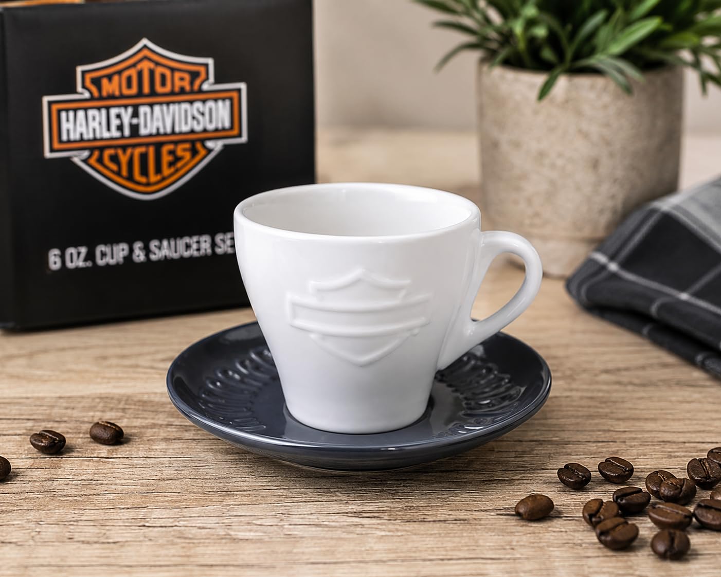 Amazon.com | Harley-Davidson Silhouette Bar & Shield Ceramic Cup