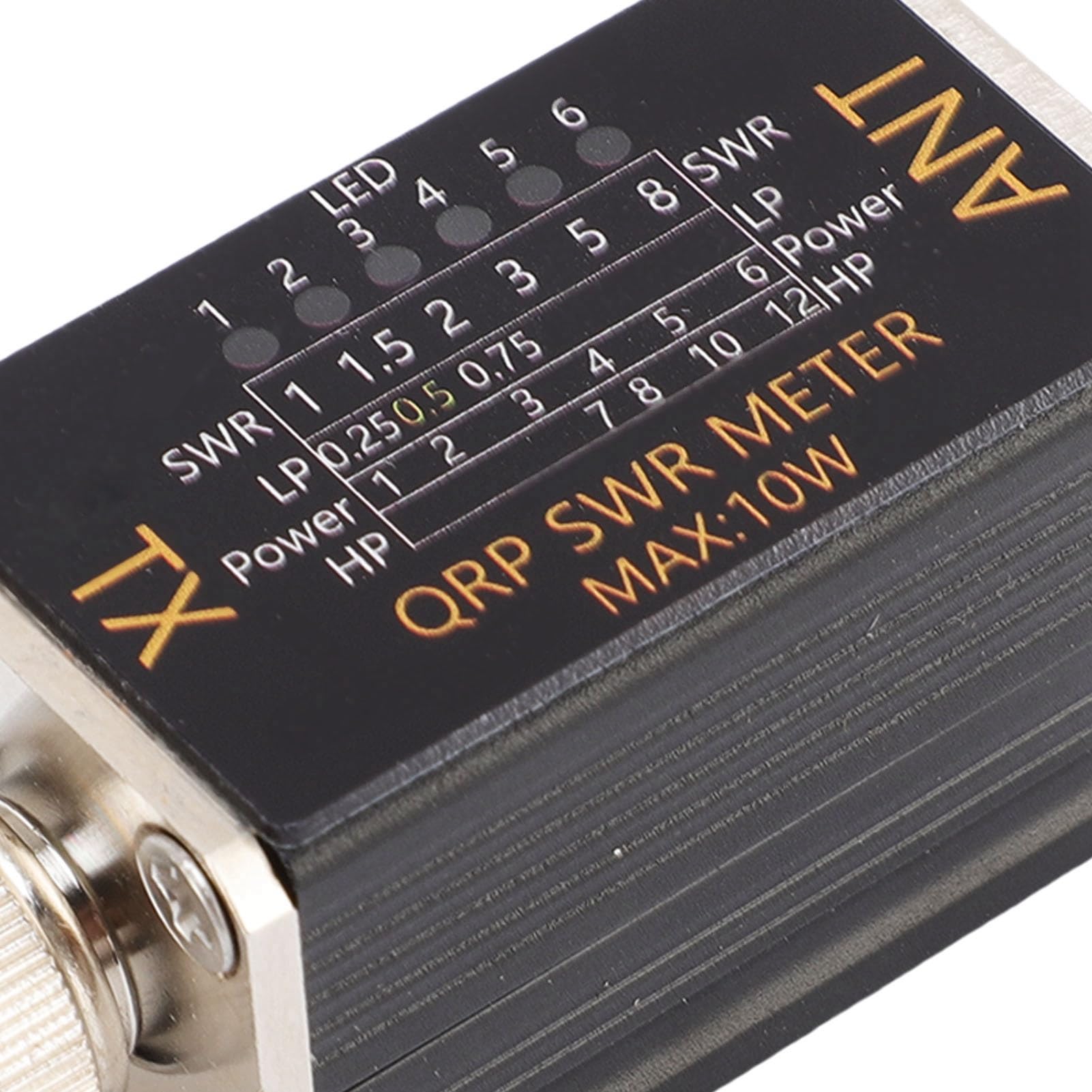 Generic Miernik SWR Przenośny Wskaźnik LED 1-30 MHz 10 W Interfejs BNC dla Entuzjastów Radia Stop Aluminium