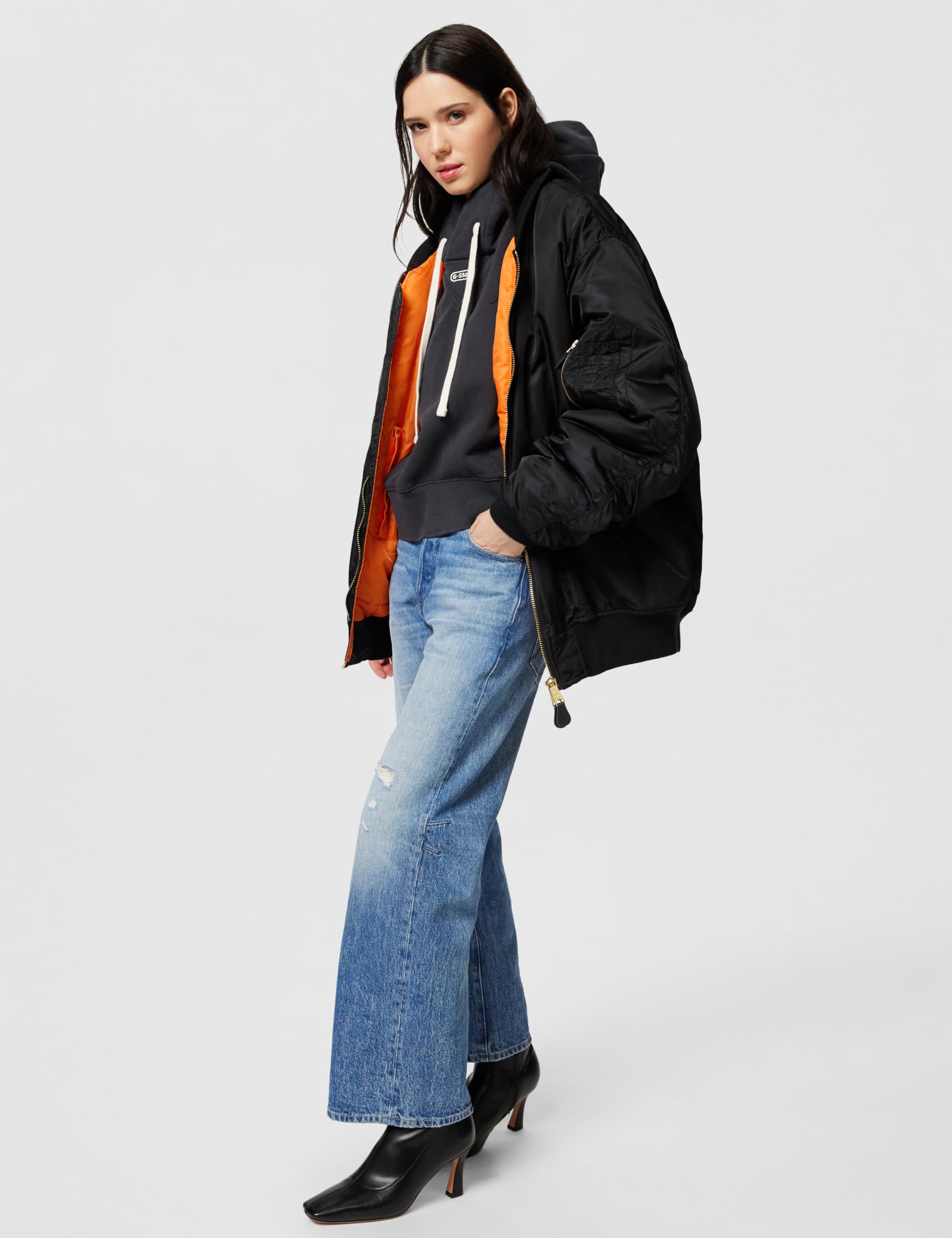 G-STAR Femmes Oversized Cropped Hoodie