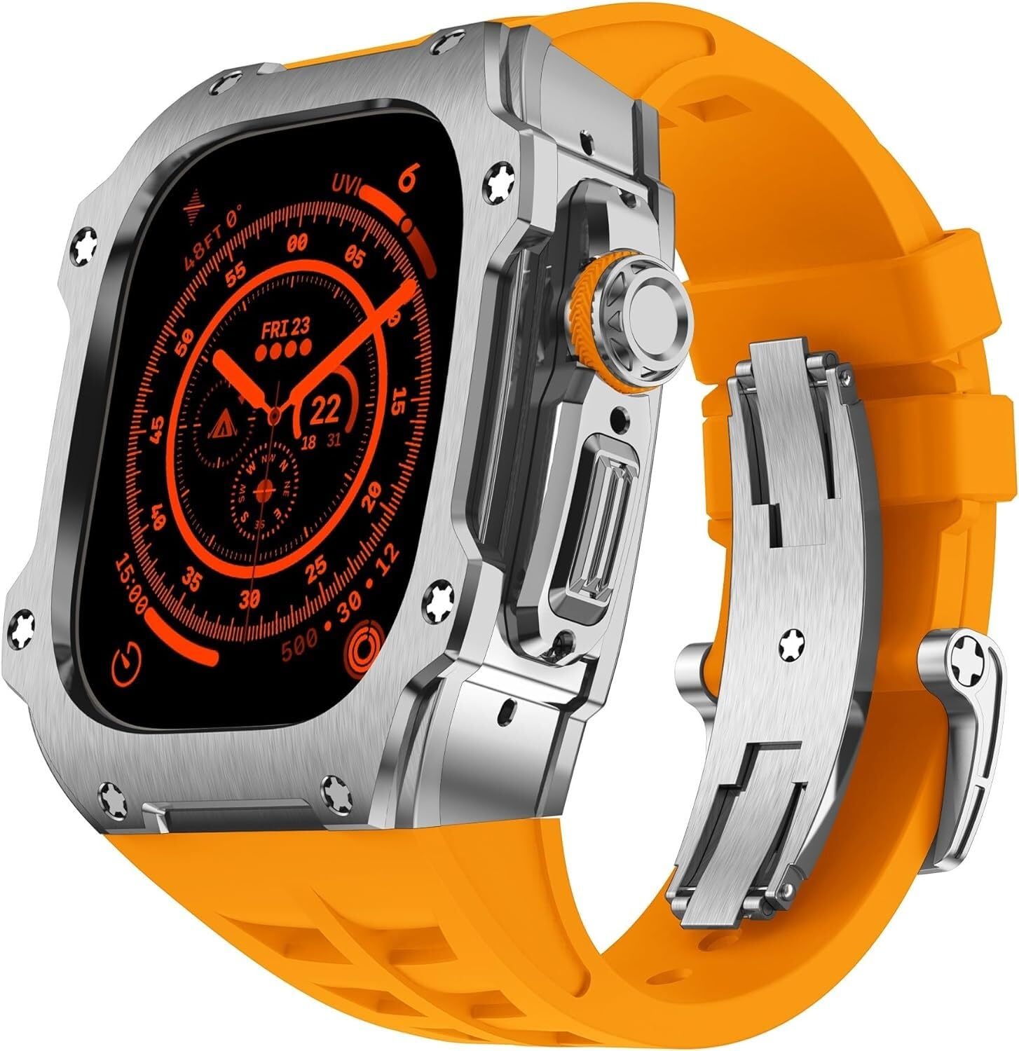 Kit modification pour Apple Watch Ultra 49 mm antichoc acier