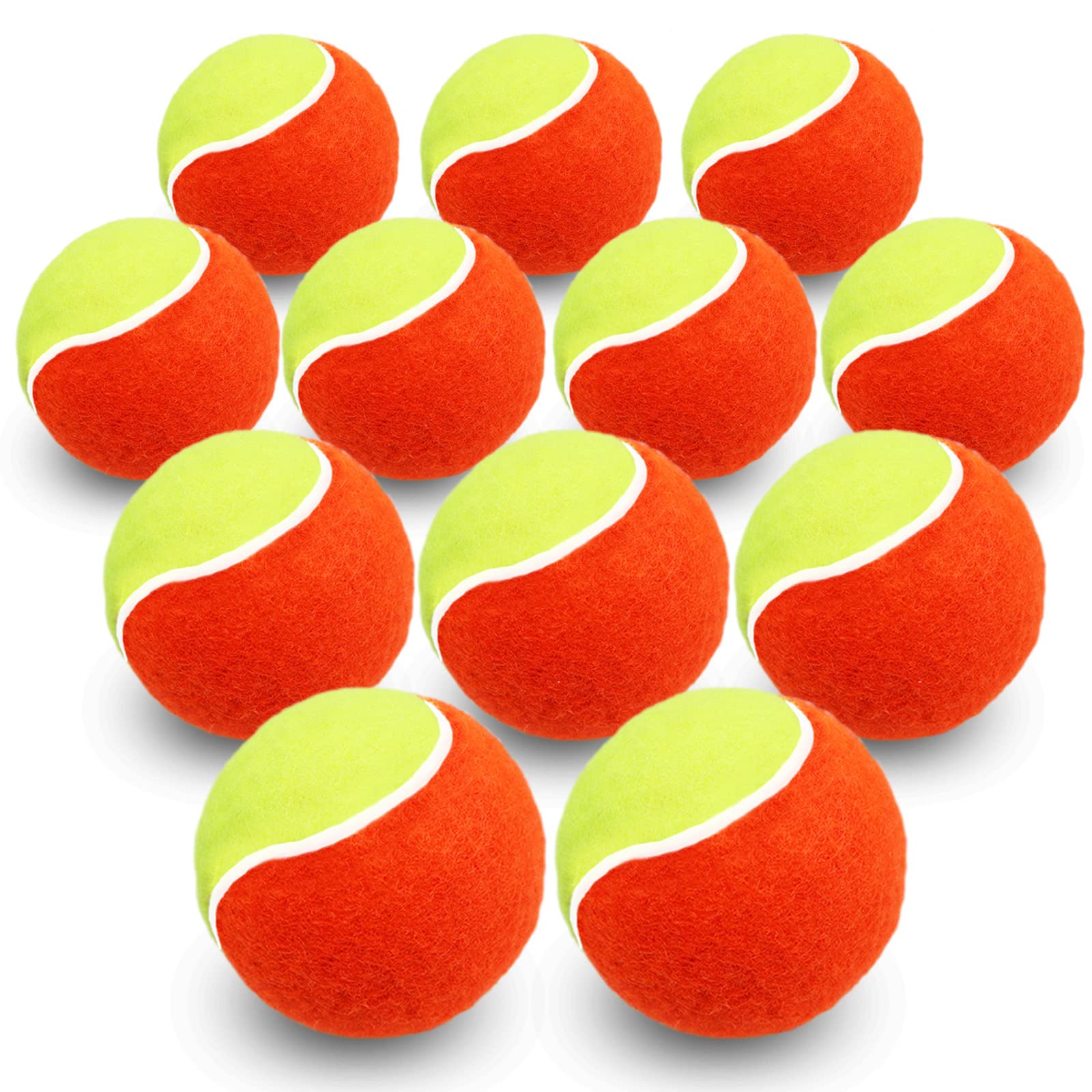 XJBTBA Palline da Tennis, morbide, Elastiche, a Bassa Compressione, Senza Pressione, Strumento per Allenamento in Massa, Colore Arancione, per la Pratica Giovanile all'aperto