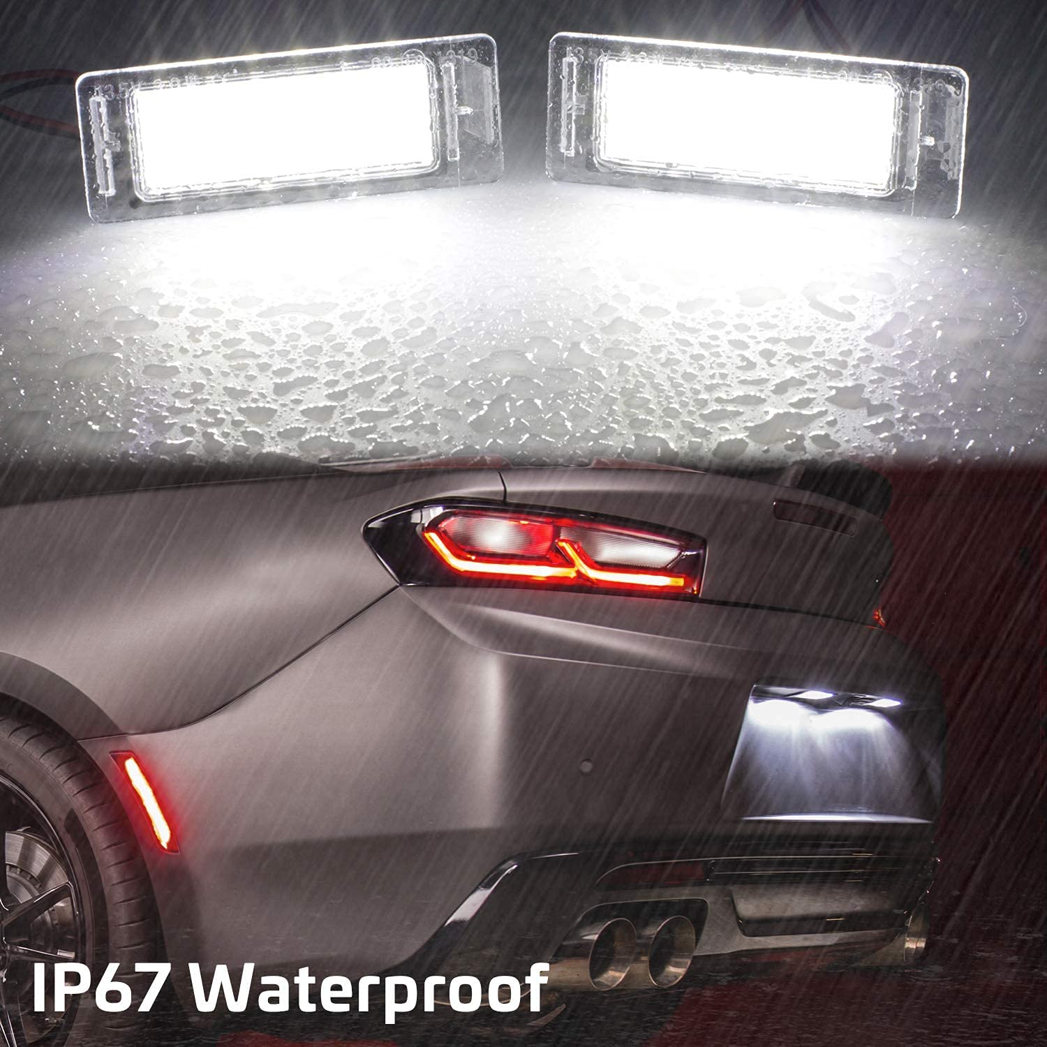 1 coppia LED Targa Luce Per Chevrolet Corvette Camaro Cruze SS Impala per Opel Mokka Insignia per Cadillac ATS CTS XTS SRX per Buick GMC (PZ055)