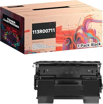 Compatible with Xerox Phaser 4510 4510DT 4510DX 4510B 4510N Black Toner Cartridges, 113R00711 113R711 Toner Supply, High Yield 11000 Pages Affordable Reliable 1 Pack Black