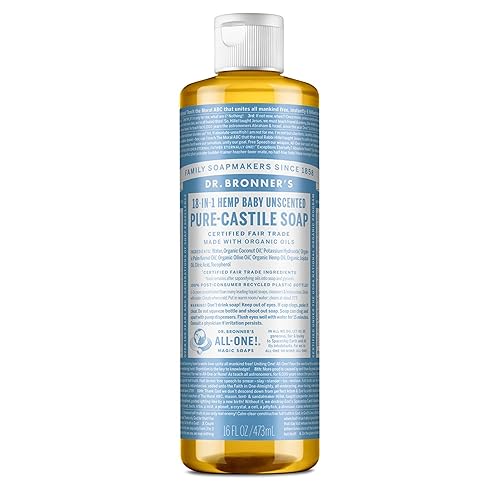 Dr. Bronner Jabón líquido puro de Castilla (16 oz, para bebé, sin perfume)