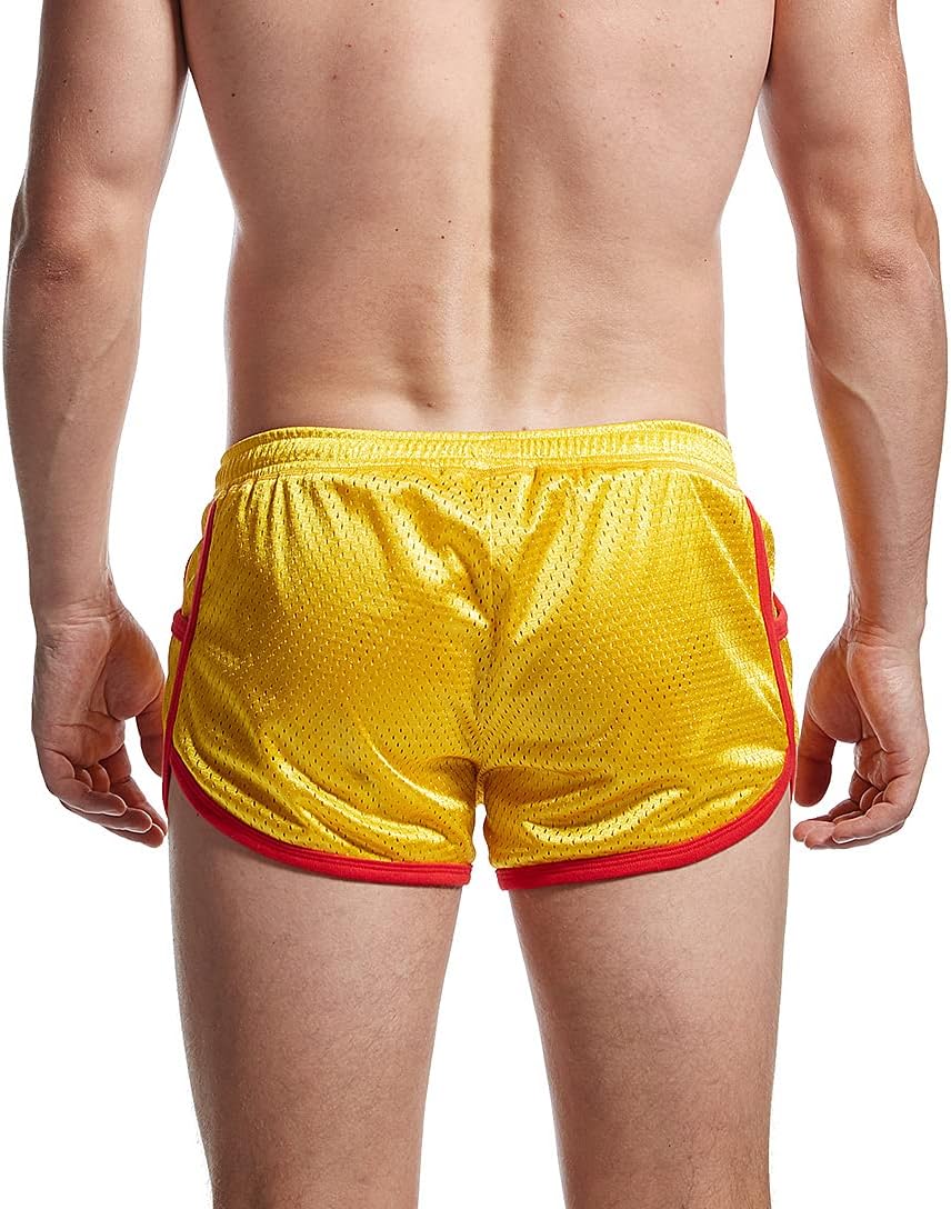 AIMPACT Mens Mesh Shorts Retro 3 Inch Sexy Side Split with Pockets Athletic Workout Running Booty Short Shorts - Image 3