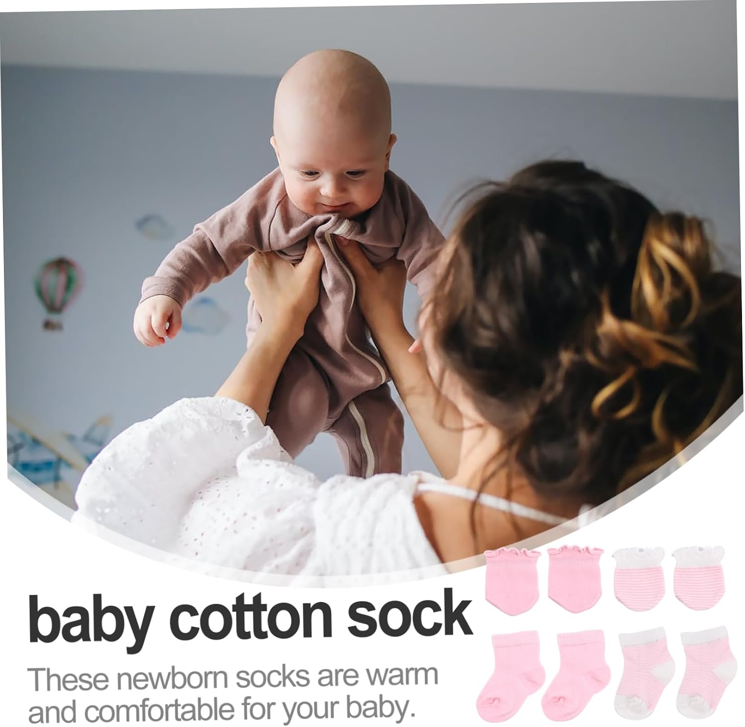 8 Pairs Socks Glove Set Ankle Sock Clothing Newborn Ankle Sock Newborn Clothing Gloves Newborn Mittens