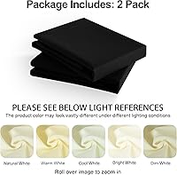 Vista 6 de NTBAY Fundas de almohada estándar, paquete de 2 fundas de almohada de microfibra cepillada de 20 x 26 pulgadas, súper suaves y acogedoras