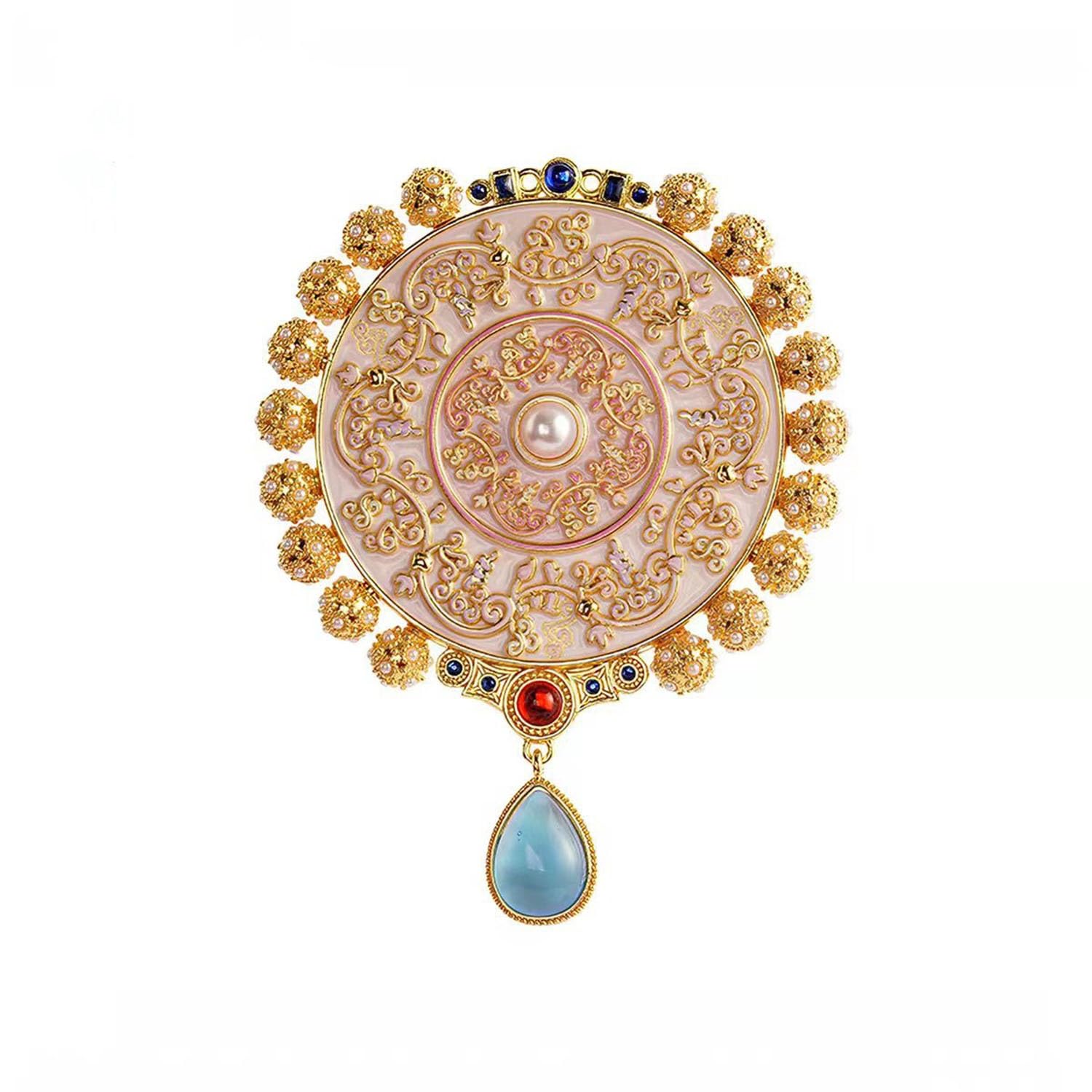 Makeup mirror, Cultural and Creative Mirror, Portable Mirror(Pink)