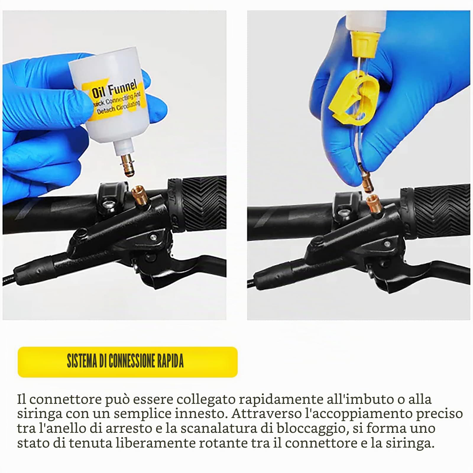 Kit Spurgo Freni per Shimano, Kit Spurgo Freni Kit di Sfiato dei Freni per Bicicletta per Magura, Tektro, Serie Sram Olio per Freni a Disco Idraulico Universale