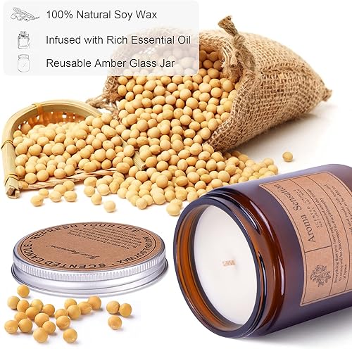 Miniatura 3 de Velas aromáticas para el hogar, sin humo y de larga duración para mujeres, utilizadas para familias, cumpleaños, día de San Valentín, bodas y