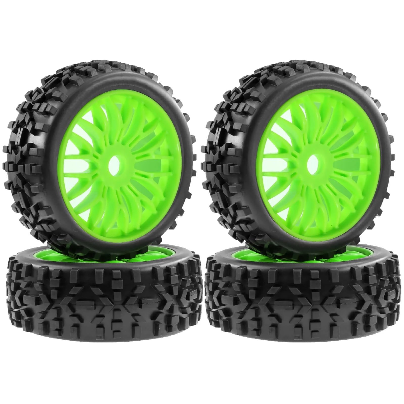 para ARRMA para Typhon para Talion para TRAXXAS para Buggy 1/8 4 Uds Neumáticos 115mm Ruedas 17mm Hex Off Road Mejora Escala Piezas Control Remoto Reemplazar Piezas NeumáTicos RC