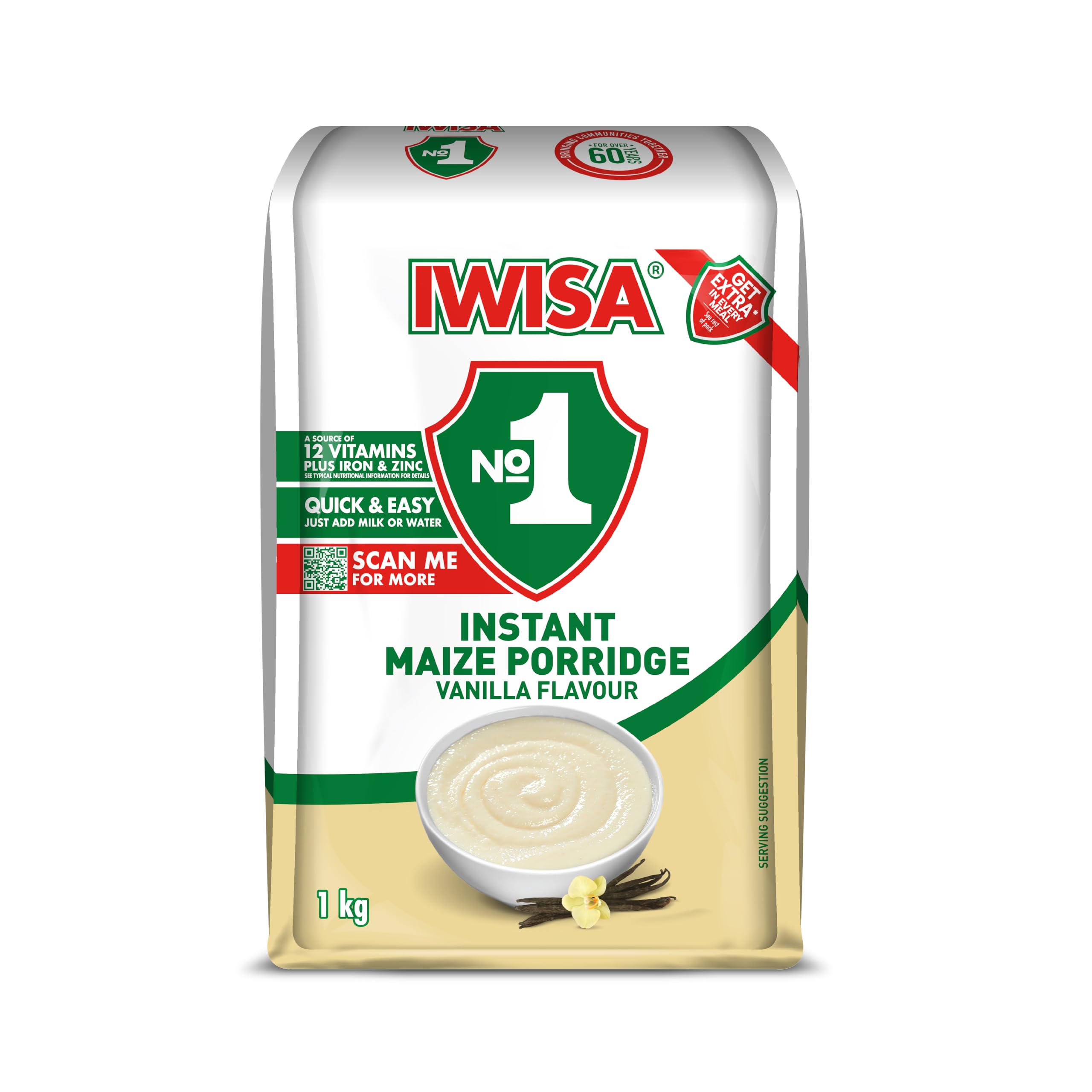 Iwisa Instant Breakfast Porridge Vanilla Flavour