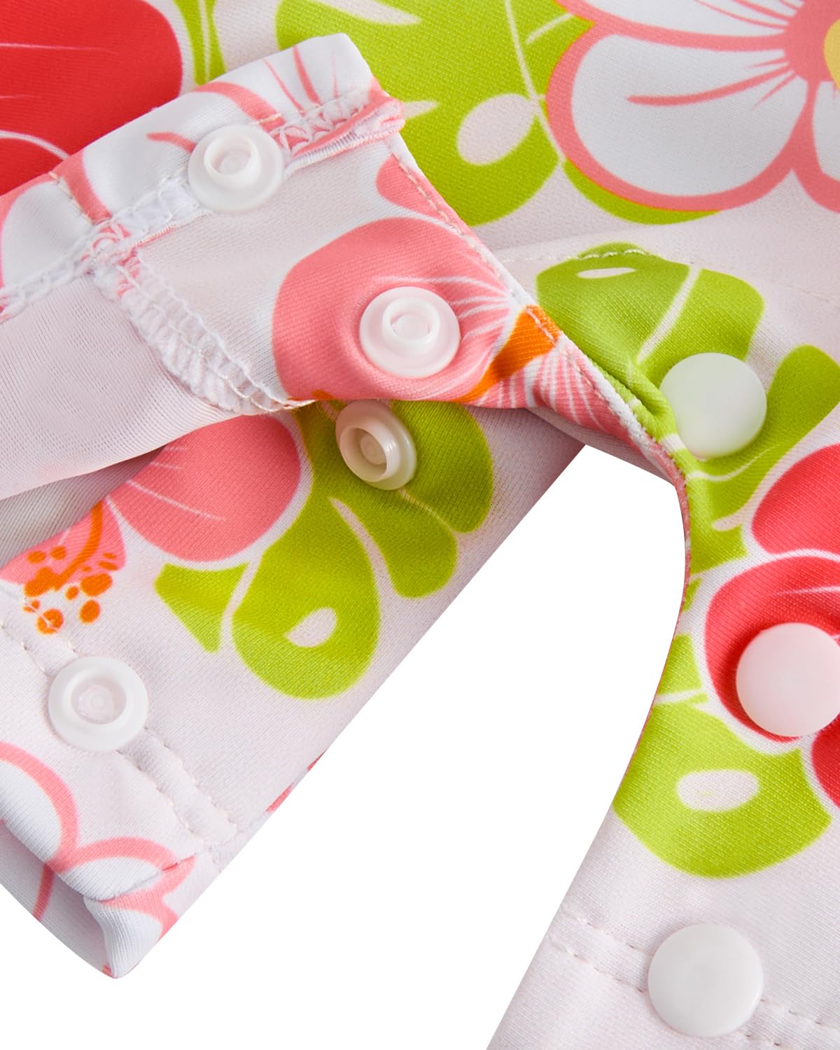 WYTbaby Maillot de bain pour bébé - Vêtement de protection UV avec boutons - Une pièce à manches longues - Maillot de bain UV pour tout-petits de 3 mois à 3 ans