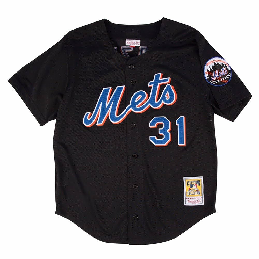 90‐00s mitchell&ness baseball shirt Amazon.com : Mitchell & Ness Mike Piazza Black New York Mets