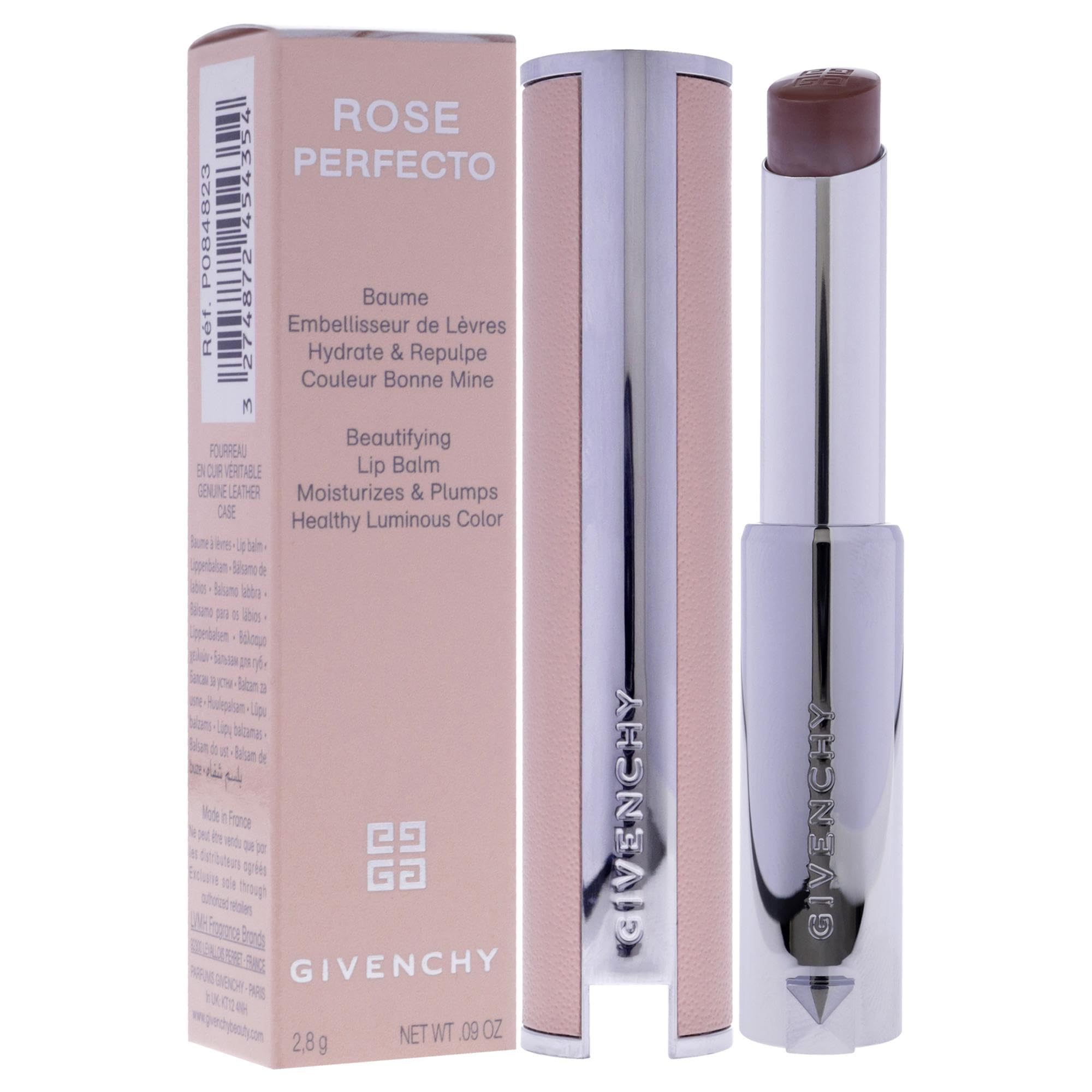 コスメ Bálsamo labial Rose Perfecto Plumping – N111 Soft Nude da Givenchy