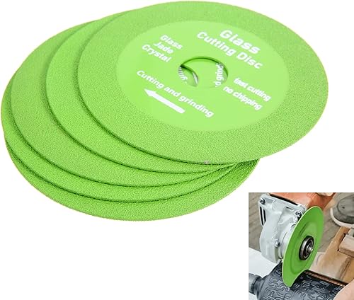 dophee Disco de corte de vidrio, ruedas de corte de diamante ultrafinas de 4 pulgadas para amoladora angular, rueda de hoja de sierra de diamante