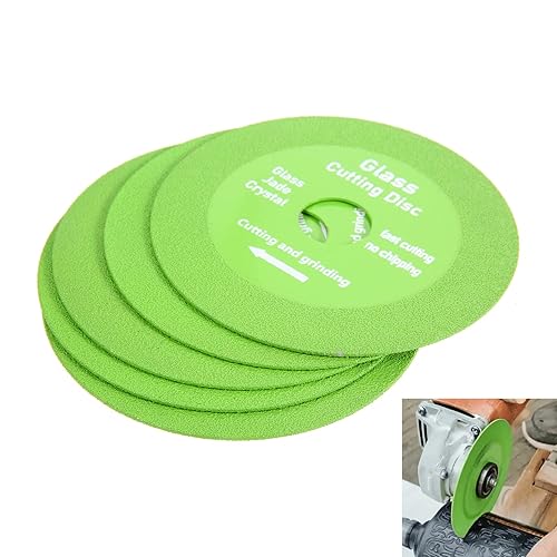 dophee Disco de corte de vidrio, ruedas de corte de diamante ultrafinas de 4 pulgadas para amoladora angular, rueda de hoja de sierra de diamante