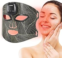 Red Light Therapy Mask for Face - FDA-Cleared 400-850 nm LED červen&eacute; a bl&iacute;zk&eacute; infračerven&eacute; světlo pro omlazen&iacute; pleti, 8 režimů p&eacute;če o pleť, dom&aacute;c&iacute; kosmetick&eacute; zař&iacute;zen&iacute;, relaxačn&iacute; narozeniny matka s Day d&aacute;rky pro ženy