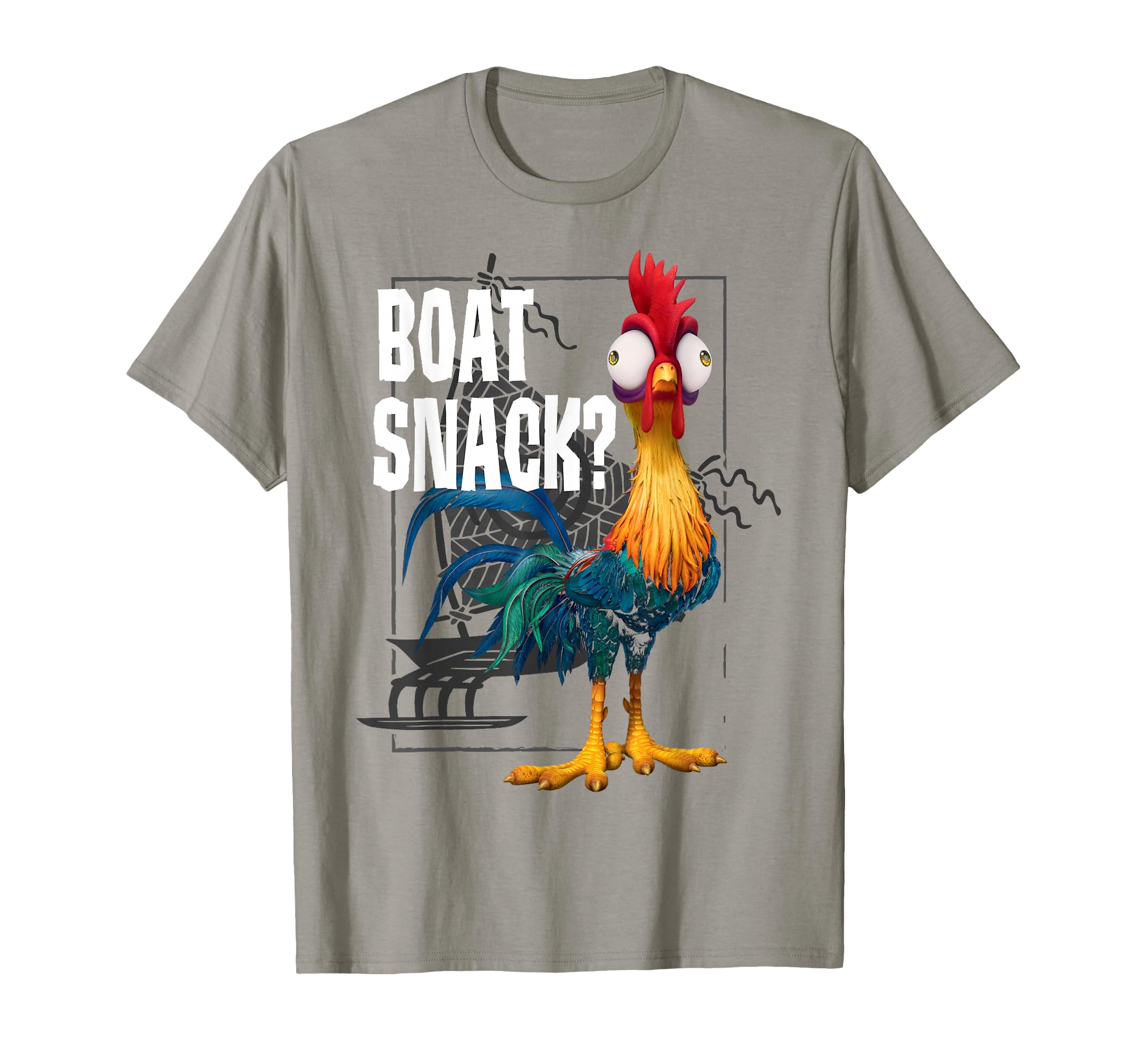 Disney Moana HEI HEI Boat Snack Vintage Style Poster T-Shirt