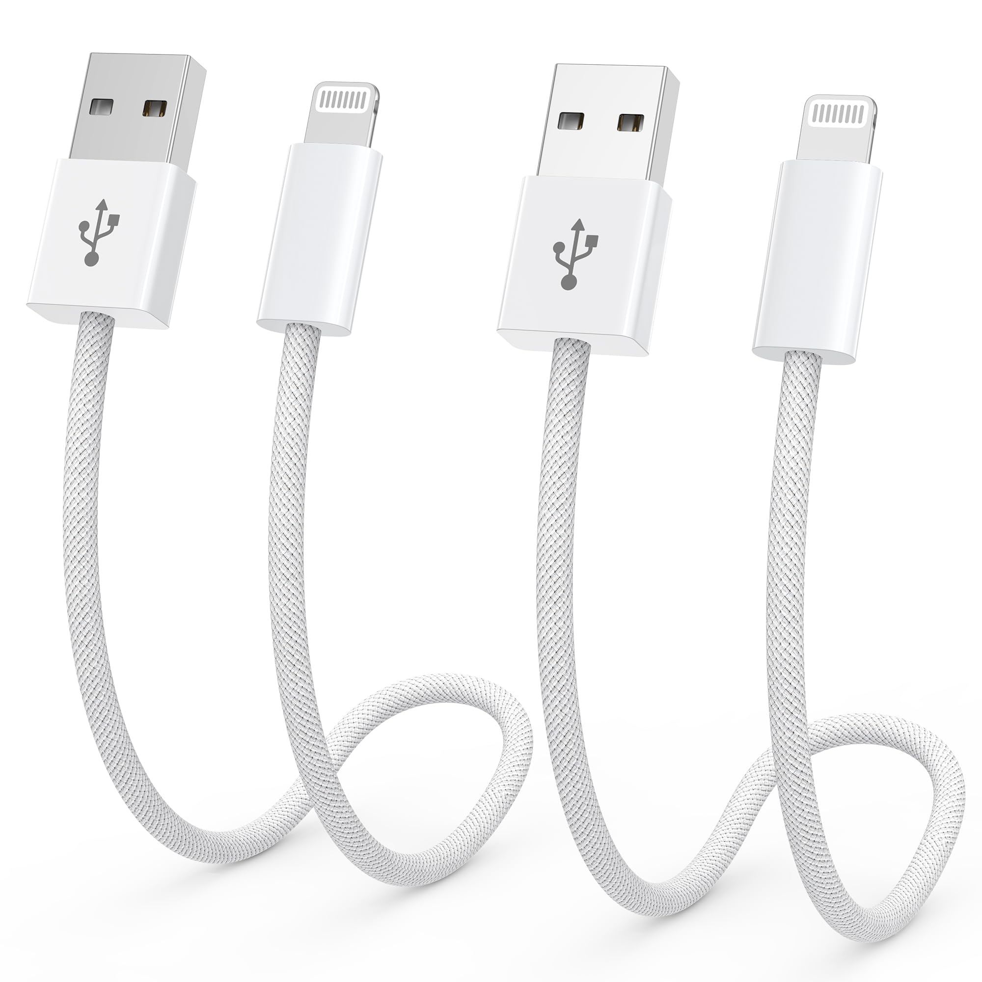 iPhone Ladekabel Kurz, Apple Ladekabel 2Pack 30CM, Lightning Kabel MFi-Zertifiziert Schnellladekabel für iPhone 14 13 12 11 Pro/Pro Max/Mini, XR XS Max X, 8 7 6 6s Plus, 5s 5 SE