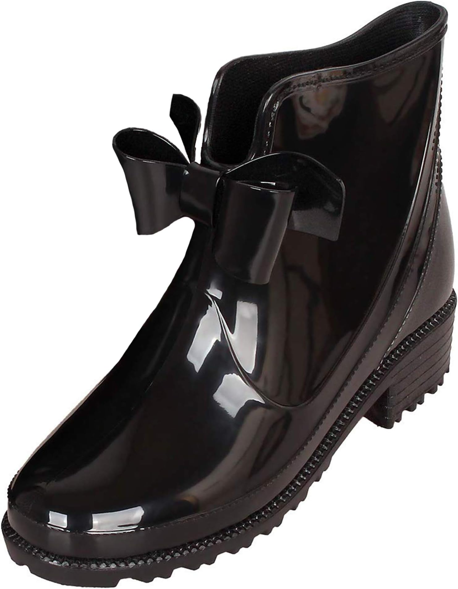 Womens Rain Shoes Anti Slip Wellington Boots Ankle wellies Ladies Rain Snow Boots Chelsea Shoes 3-8 UK