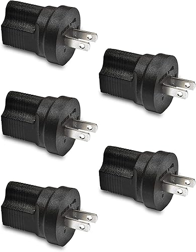 Vista 12 de Ceptics Japón, Filipinas NEMA 1-15 Adaptador de Enchufe de Energía para Viaje Acepta NEMA 5-15R - Certificado ETL - Grado Industrial (IG-6)