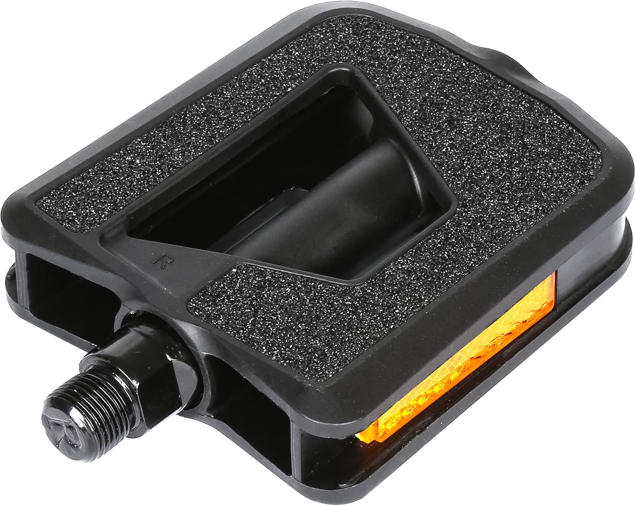 City Road Bike Pedals, Engineering Plastics with Reflector, E-Bike Universal Fit Bicycle Flat Platform Pedal 9/16" Compatible