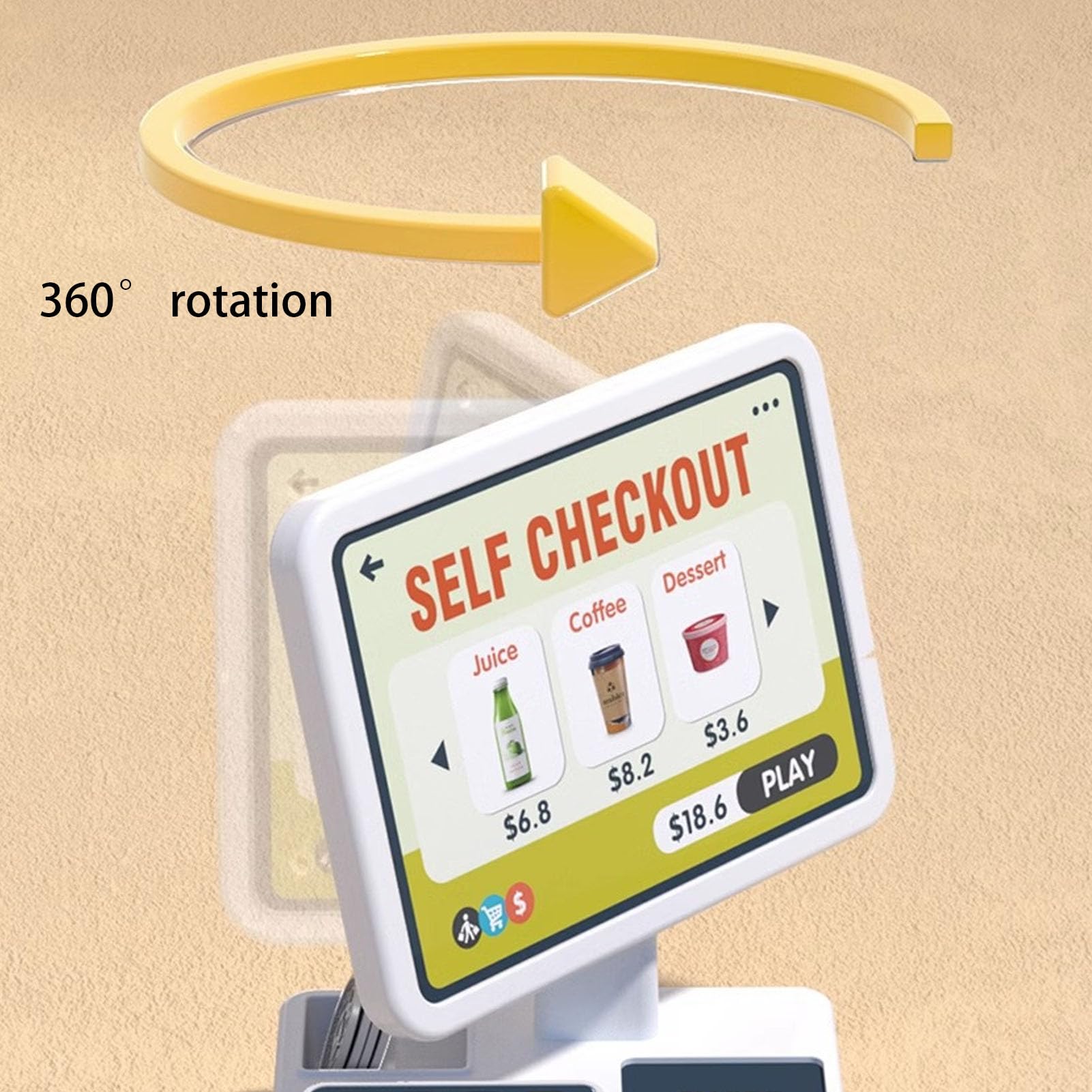 Máquina para Hacer café de Juguete, Fácil de Jugar, Juego de Simulación, Juego de Supermercado, Caja Registradora, Juguete Educativo de Larga Duración Realista para Niños