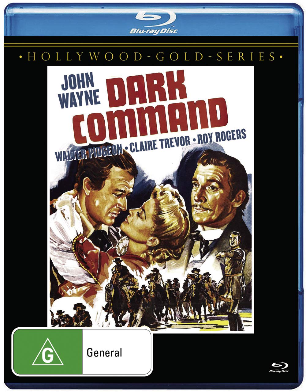 Dark Command Blu-ray Región B con el acabado premium de la saga Hollywood Gold Series