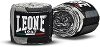LEONE 1947 Black Hand Wraps - Semi-Elastic Cotton for Wrist & Hand Protection in Boxing & MMA