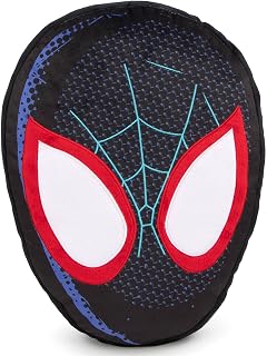Disney Marvel Spiderman Spider-Verse Shaped Decorative Pillow - Kids Super Soft Throw Plush Pillow - Measures 15 Inches (Official Marvel Product)