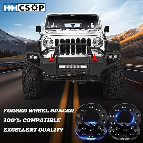Miniatura 8 de Espaciadores universales de rueda de 5x4.5 5x114.3 5x4.75 para FordJeepToyotaHondaNissan, 4 adaptadores de rueda de 12 pulgada (0.472 in) para
