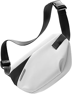 [Inateck] Sling Bag X-Lite ショルダーバッグ小さめ軽量、ボディバッグ、スリングバッグ、クイック調整ストラップ付き、撥水多機能バッグYKKファスナー、メンズレディース兼用、旅行、通勤、サイクリング、アイボリーホワイト