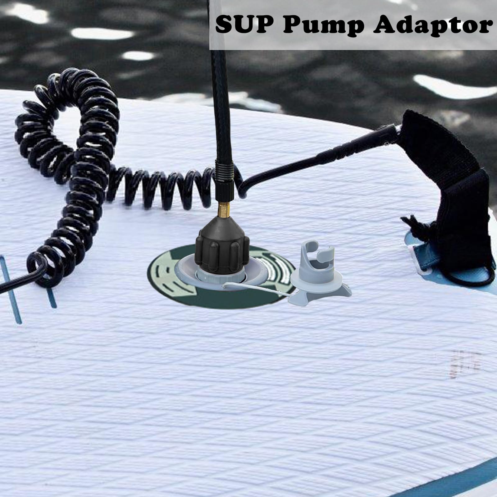 Adaptador Paddle Surf Inflador 2 Piezas para Bomba SUP Tabla Kayak Colchón Aire