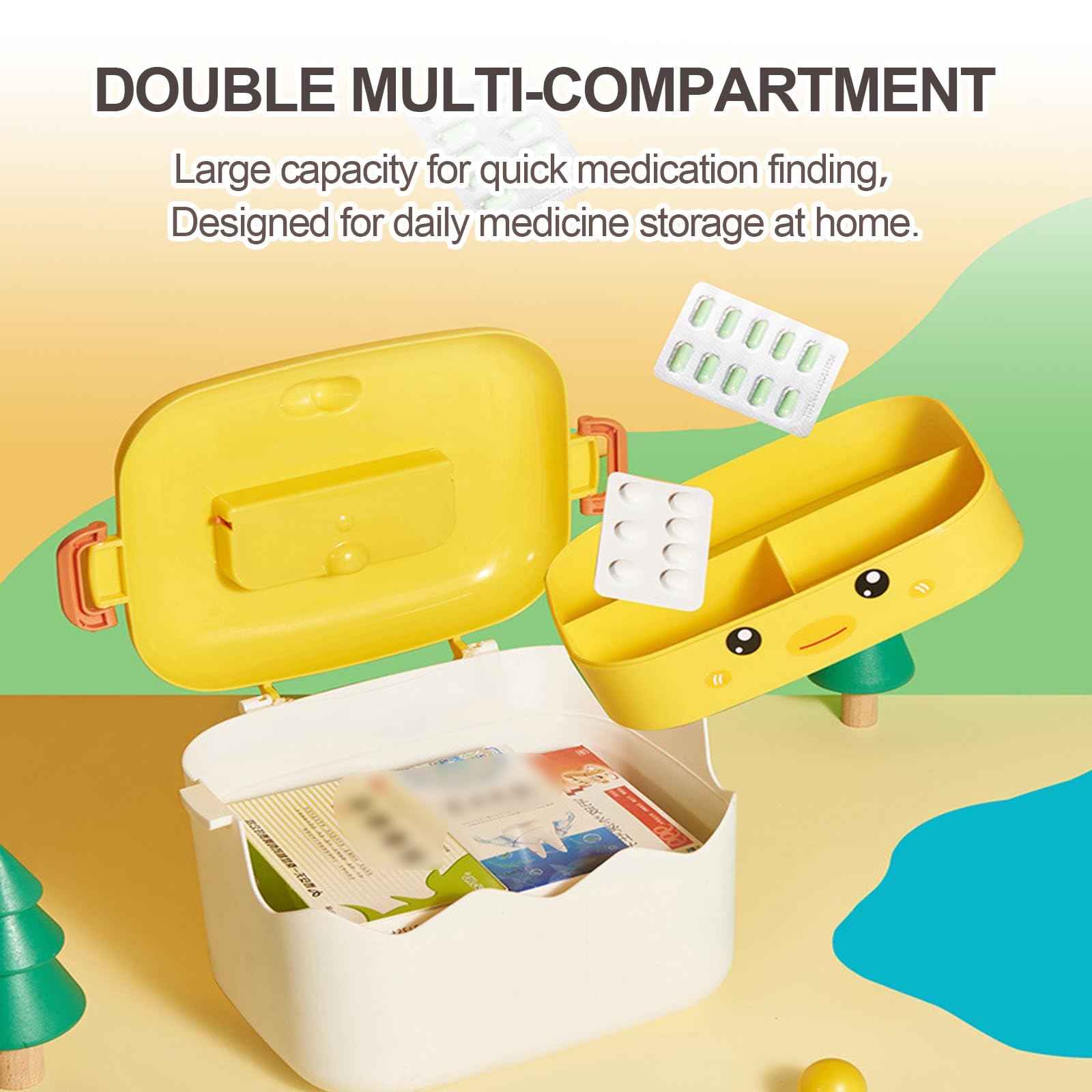 Conjunto Completo De Organizador Médico De Emergencia For Medicinas,Pastillero Pequeño,Gran Capacidad,Bonito Botiquín For Oficina,Hogar,Camping Y Exteriores