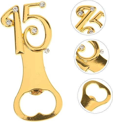 Miniatura 9 de Luxshiny 15 herramienta de decoración retro, abrebotellas de vino, suministros de fiesta, decoración dorada, abrelatas de botellas de cerveza,