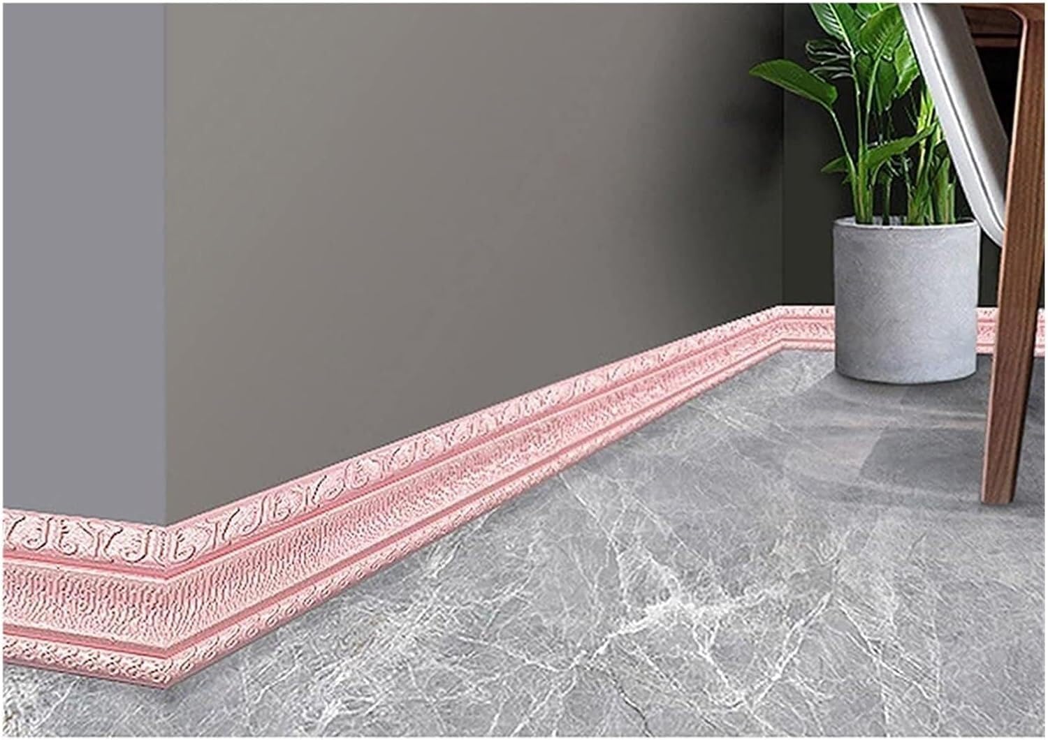k3Mq9Rw Self Adhesive Corner Protectors Skirting Board Trim: Self-adhesive Foam Skirting Board Strips, Corner Pieces And Waistline Strips