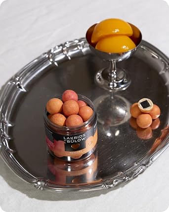 LAKRIDS BY BÜLOW - PEACHES 115g · Danish Gourmet Liquorice Balls - Sweet Liquorice with Peach White Chocolate and Passion Fruit