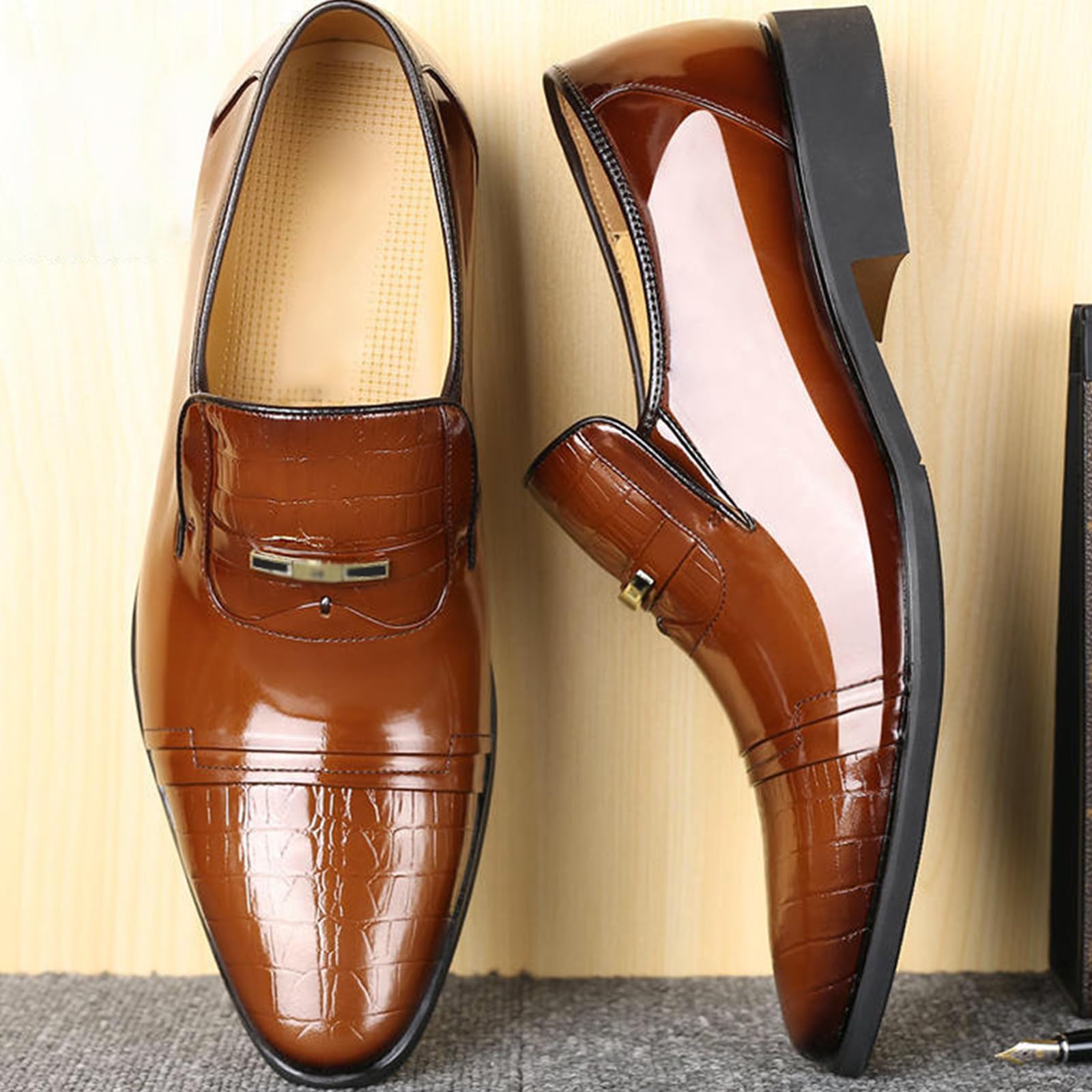Scarpe Oxfords da Uomo Punta | casual, in pelle, eleganti, mocassini, all'aperto, camminare, abito sposa, ufficio