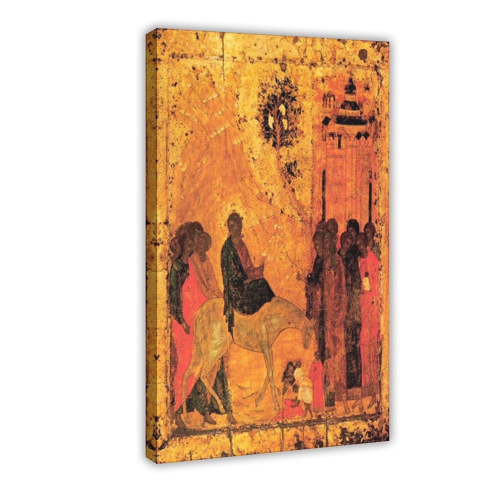 Andrei Rublev Lord's Entry Into Jerusalem tableau sur toile de haute qualite - 8