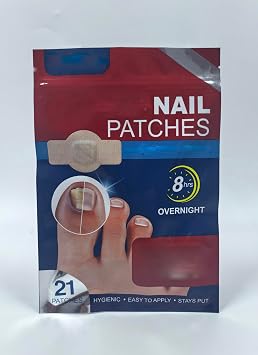 Nail Patches for Toenail 21 PCS Thin & Breathable Design Lightweight, Flexible Toenail Patches for Men Women