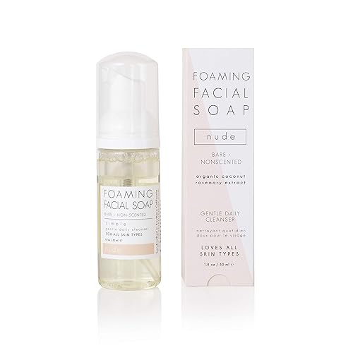 Honey Belle Jabón facial espumoso Nude 1.8oz Aceites orgánicos que alivian el enrojecimiento y calma la irritación del acné Lavado diario limpia Honey Belle Jabón facial espumoso Nude 1.8oz Aceites orgánicos que alivian el enrojecimiento y calma la irritación del acné Lavado diario limpia