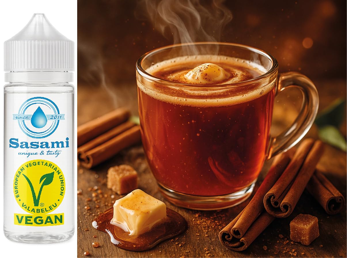 Aroma concentrado Butter Rum hot buttered rum vegano Sasami 100ml 8