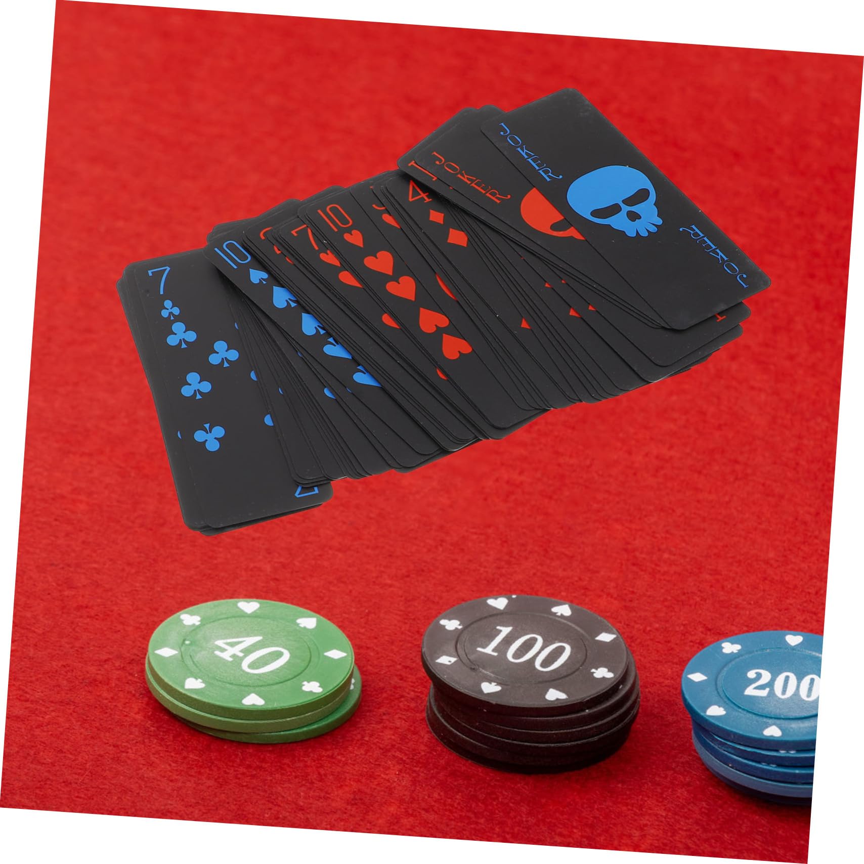 VICASKY Carte Da Gioco Impermeabili Tema Skull Pvc Per Feste e Halloween Unico Di Carte Da Poker Plastica Per Serate Di Gioco e Divertimento Creativo