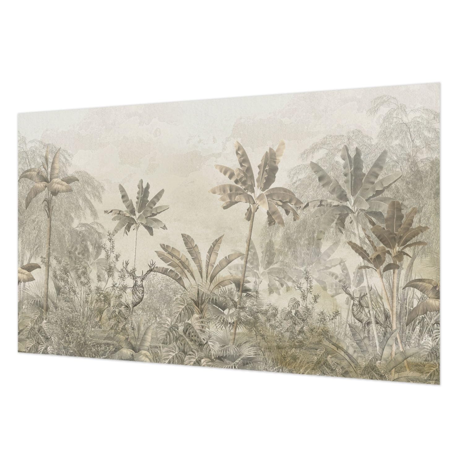 Tapisserie intissée jungle de haute qualité pour chambre élégante